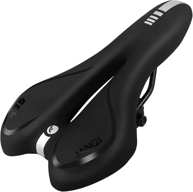 Comfortable Bike Seat for Men & Women, Waterproof Bicycle Seat, Breathable Mountain Bike Saddle, Gel Bicycle Saddle for MTB, BMX, Road Bike, City Bikes, Exercise Bikes