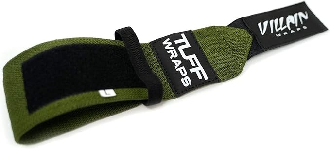 Villain Wrist Wraps for Weightlifting & Powerlifting – Adjustable Support Straps for Men and Women – Ideal for Strength Training, CrossFit, Bodybuilding – Durable Comfort to Eliminate Wrist Pain