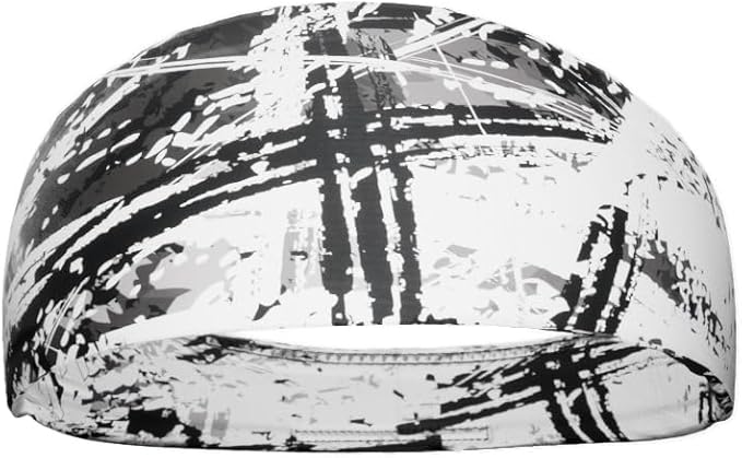 Unisex Headband/Sweatband. Best for Sports, Fitness, Working Out, Yoga. Tapered Design. Reversible.