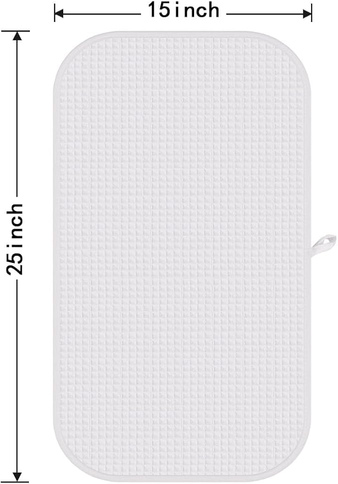 HOMEXCEL 4 Pack Premium Waffle Gym Towels, Ultra Soft Cooling Towels Highly Absorbent and Quick Dry Towel for Gym, Shower, Hotel, Spa and Kitchen, 15 x 25 Inch