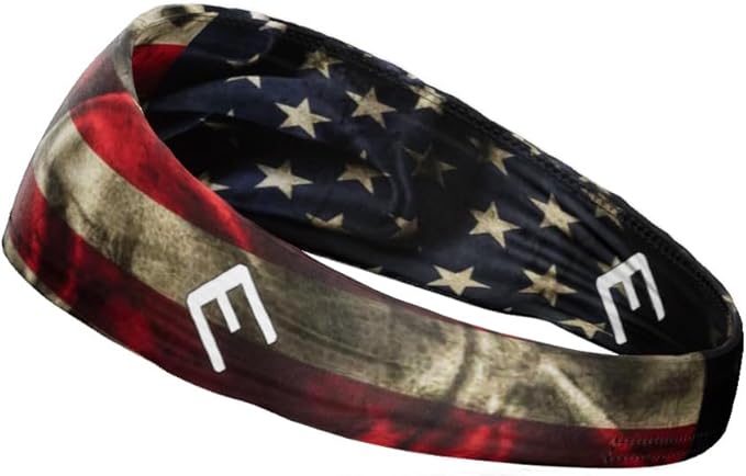 Unisex Headband/Sweatband. Best for Sports, Fitness, Working Out, Yoga. Tapered Design. Reversible.