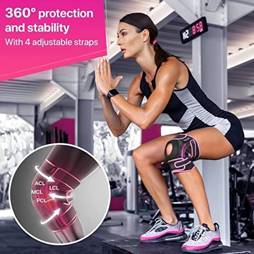 DR. BRACE ELITE Knee Brace with Side Stabilizers & Patella Gel Pads for Maximum Knee Pain Support and fast recovery for men and women-Please Check How To Size Video (X-Large, Orion)