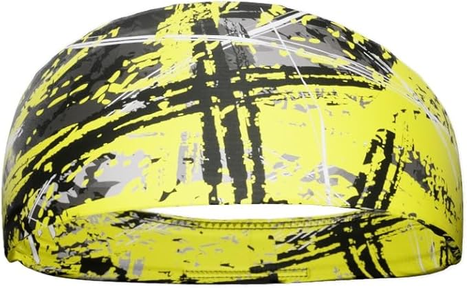 Unisex Headband/Sweatband. Best for Sports, Fitness, Working Out, Yoga. Tapered Design. Reversible.