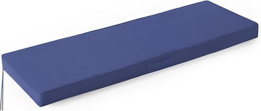 Outdoor Bench Cushions for Outdoor Furniture, 45x18x3 Inch, Waterproof Bench Pillow, Fade Resistant Long Bench Seat Pads for Garden, Indoor, Porch Swing, Navy Blue