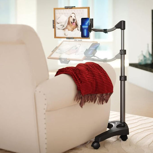 Levo V16 Tablet Floor Stand for iPads, iPad mini, New iPad Pro, Galaxy, Nexus, Xoom, Surface Pro, Miix, Nook, Fire, and Other Tablets and eReaders Black Color