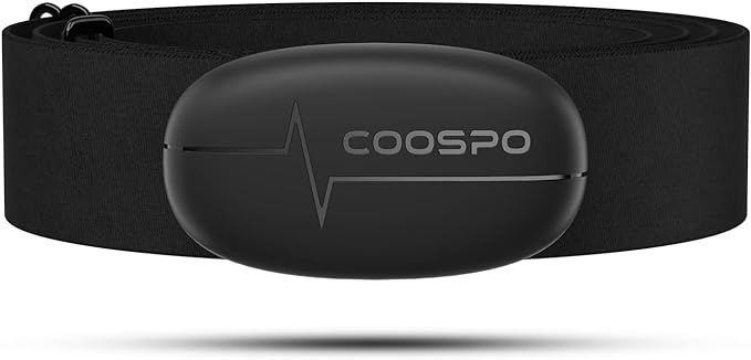 COOSPO H6 Heart Rate Monitor Chest Strap Bluetooth 4.0 ANT+ IP67 Chest Heart Rate Sensor for Peloton Polar DDP Yoga Map My Ride Garmin Sports Watches