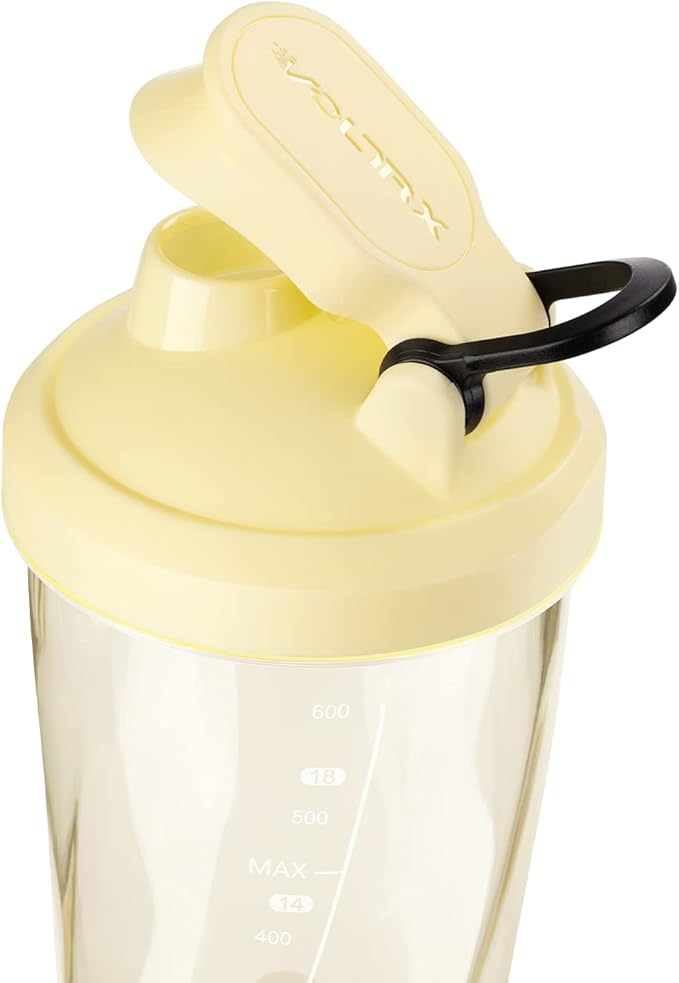 VOLTRX Premium Electric Protein Shaker Bottle, Made with Tritan - BPA Free - 24 oz Vortex Portable Mixer Cup/USB C Rechargeable Shaker Cups for Protein Shakes