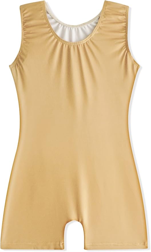 EQSJIU Leotards for Girls Gymnastics Sleeveless Sparkly Toddler Tumbling Outfits Dance Clothes Biketards for Kids 1-10 Years