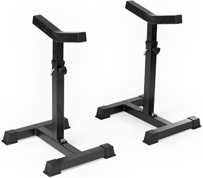Titan Fitness Independent Bench Press Spotter Stands, Adjustable Uprights, Rated 700 LB, Strength Training Accessory