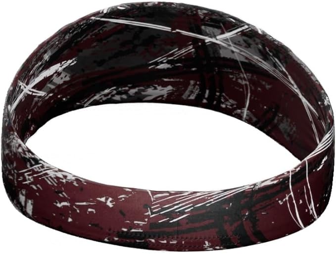 Unisex Headband/Sweatband. Best for Sports, Fitness, Working Out, Yoga. Tapered Design. Reversible.