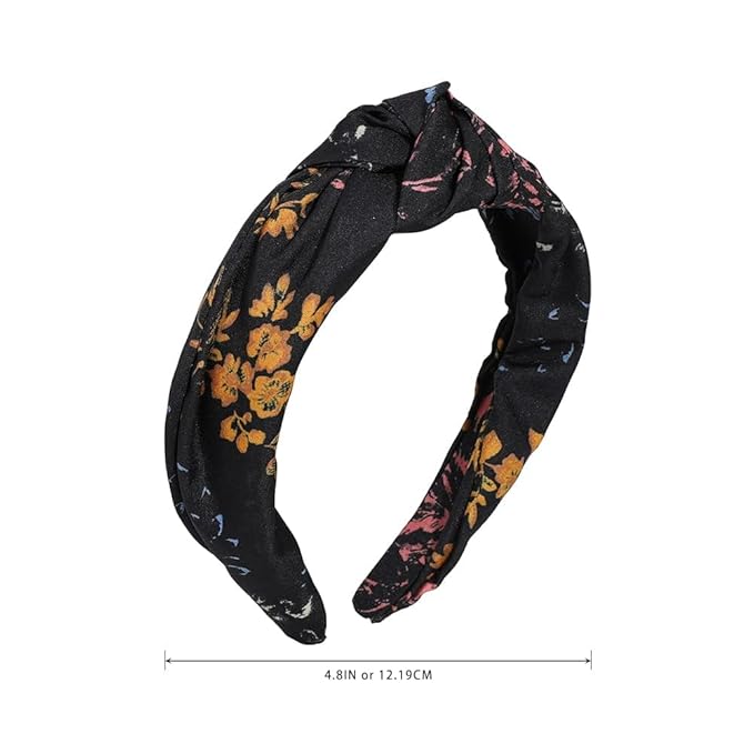 Madison Tyler Headbands for Women | Fashion Boho Top Knotted With Rhinestones Elastic Workout Hairbands | Outdoor and Party Non Slip (Olive Satin)