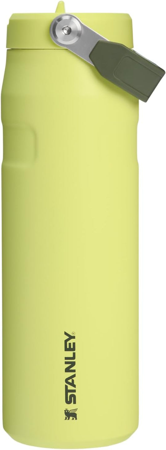 Stanley IceFlow Flip Straw 2.0 Water Bottle 24 oz | Built-In Straw for Travel and Sports | Lightweight and Leak Resistant | Insulated Stainless Steel | BPA-Free | Prickly Pear
