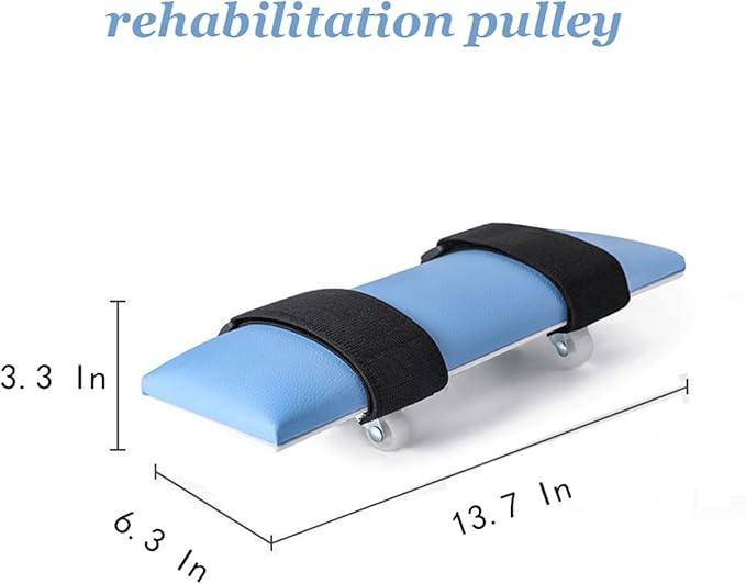 Desktop Rehab Skateboard 360° Roating Wheels Rehabilitation Trainer Shoulder and Arm Exercise for Stroke Hemiplegia Patients Improve Flexibility Stretching
