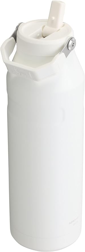Stanley IceFlow Flip Straw 2.0 Water Bottle 50 OZ | Built-In Straw with Larger Opening | Lightweight & Leak-Resistant | Insulated Stainless Steel | BPA-Free | Frost