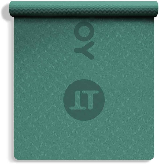 YOTTOY Yoga Mat, 72"x 32"x1/3" Extra Wide Non-Slip Exercise Fitness Yoga Mats,Eco-Friendly TPE Exercise Mats for Women Men Home Workout with Strap Bag