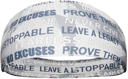 40+ Designs! Unisex Headband/Sweatband. Best for Sports, Fitness, Working Out, Yoga. Tapered Design