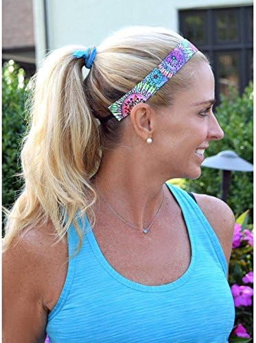 Sweaty Bands Womens Girls Headband - Non-Slip Velvet-Lined Sports Hairband - Kabloom