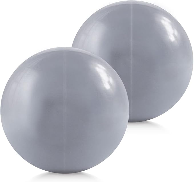 CAPHAUS Soft Weighted Exercise Ball, Weighted Toning Ball, Soft Medicine Balls for Exercise, Yoga, Pilates & Physical Therapy, 6, 8, 10 LB, Option Available in Single, Pair & Set with Rack