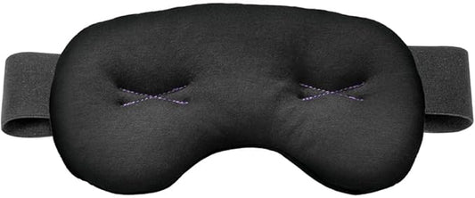 Brownmed IMAK Eye Pillow - Sleep Mask with ErgoBeads for Pain Relief - Cooling & Relaxing Sleep Aid - Black