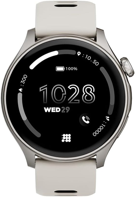 Cubitt Aura Smartwatch/Fitness Tracker with 1.43" Touch AMOLED Screen, Bluetooth Calling, 60+ Sports, Blood Oxygen, Heart Rate, Stress/Sleep Monitor, Waterproof, Step Counter, Compass Support