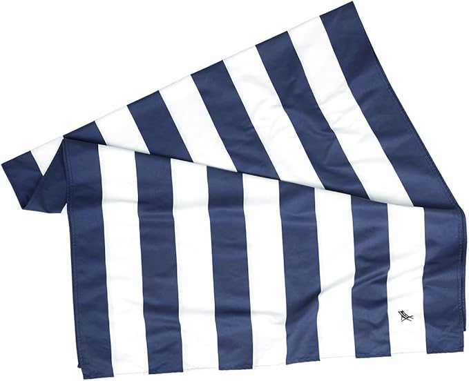 Dock & Bay Beach Towel - Quick Dry, Sand Free - Compact, Lightweight - 100% Recycled - Includes Bag - Cabana - Whitsunday Blue, Extra Large (200x90cm, 78x35)