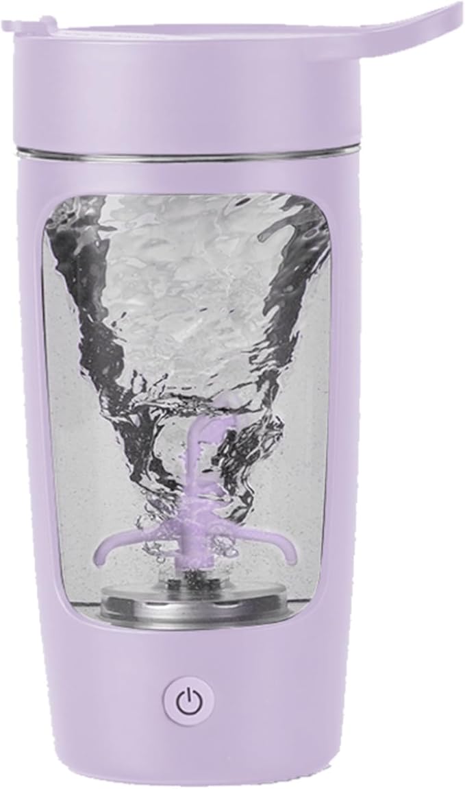 Electric Shaker Bottle, Blender Bottles For Protein Mixes, | Tritan | BPA Free| Portable Mixer Cup, Rechargeable Shake Cups And Meal Replacement Shakes, 22 oz(Purple)
