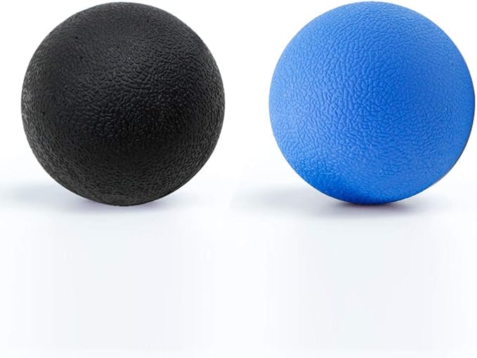 Yoga Massage Ball&Massage Ball, Best Trigger Point Ball, Myofascial Release, Fascia Release, Massage Balls for Foot, Massage Balls for Back, Trigger Point Therapy Balls. (Blue+Black)