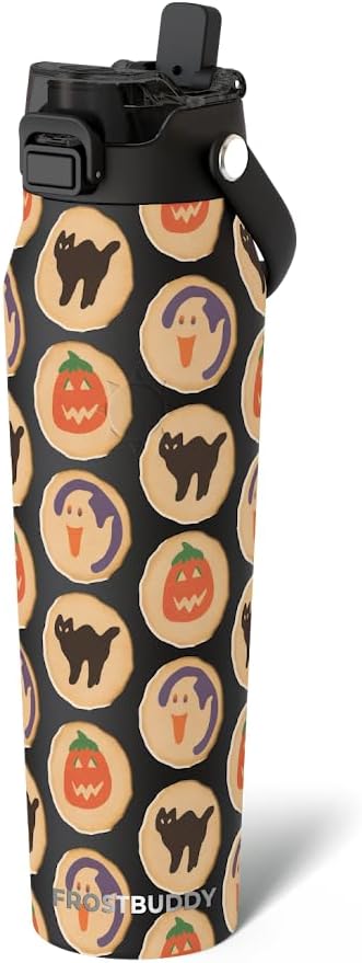 Frost Buddy 32oz Insulated Water Bottle with Straw & Chug Lid | Leak-Proof Stainless Steel | 24-Hours Cold | Sweat-Proof, Cup Holder Friendly | Ideal for Gym, Travel, Sports & Everyday Hydration