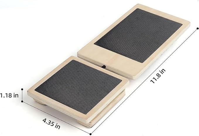 Wooden ankle balance board, safe and non-slip, small strength training device, helps to enhance stability, balance and core muscle strength