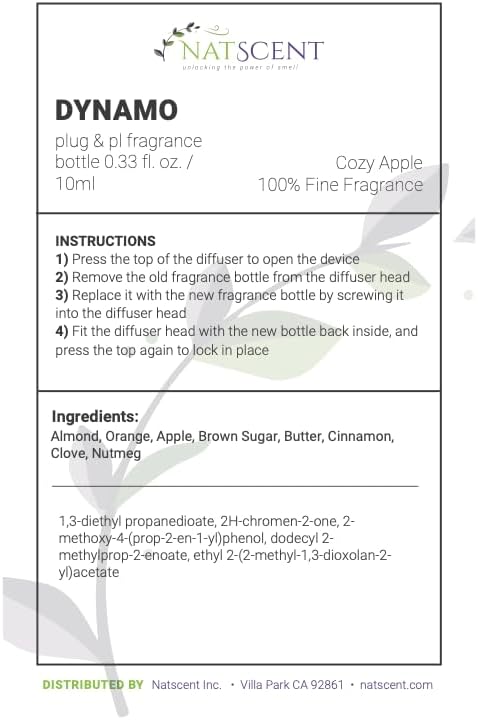 Cozy Apple Essential Oils for Diffusers for Home, Nature-derived Fall Essential Oils, Long-Lasting & Family-Friendly Diffuser Oils Scents, IFRA Certified, Cold Air & Ultrasonic - 0.33 oz