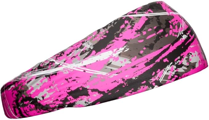 Unisex Headband/Sweatband. Best for Sports, Fitness, Working Out, Yoga. Tapered Design. Reversible.