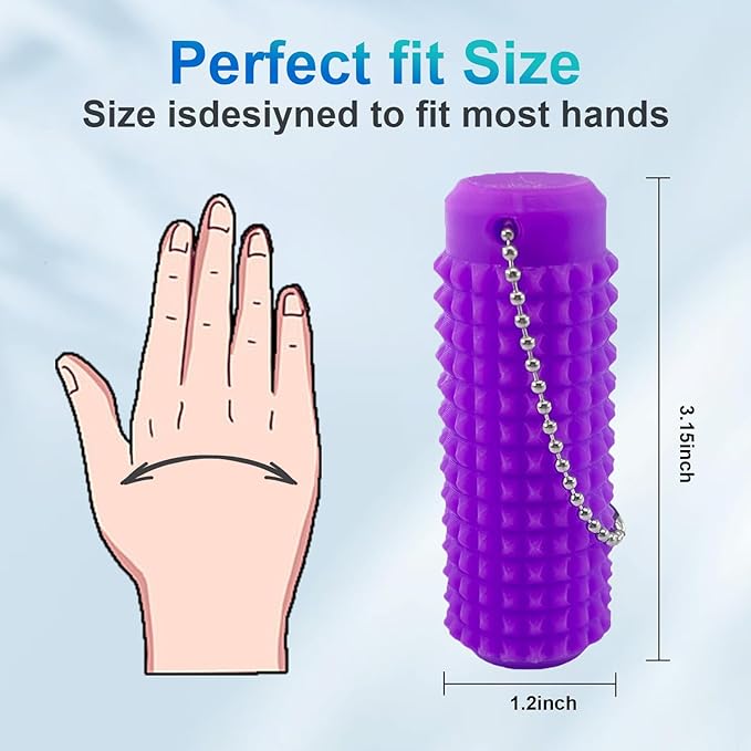 5PC Little Ouchies Fidget Toys Adults, Pain Stim Fidget Anxiety Relief Pain Stim Pocket Sensory Toys for Anxiety and Stress Reduction,Portable Travel Stress Relief Spiky Fidget Keychain (Style-1)