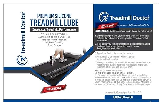 Treadmill Doctor Premium Walking Belt Lube - 1 oz