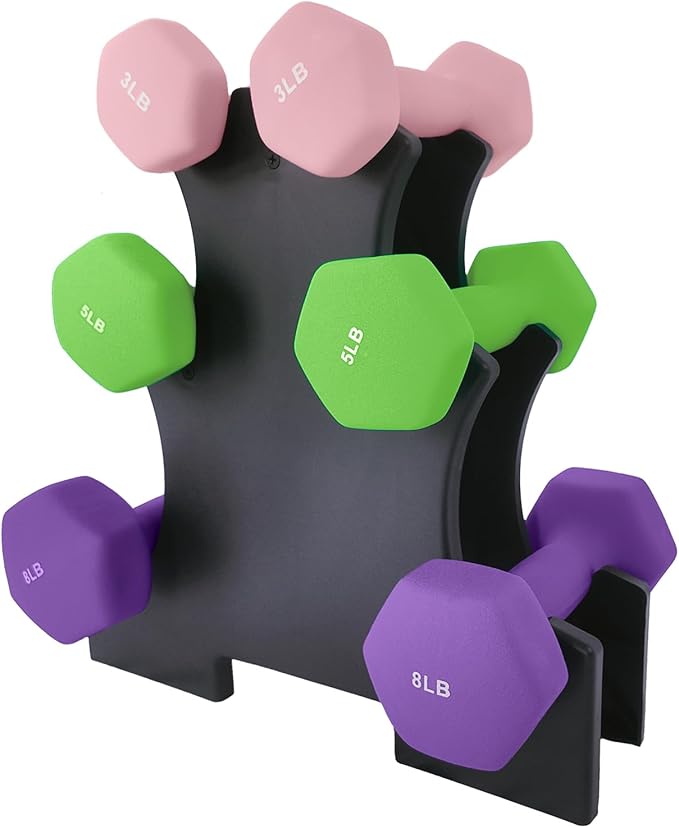 Dumbbell Set for Women and Men, Neoprene Dumbbell Free Hand Weight Set for Home Gym, Packed In Pairs