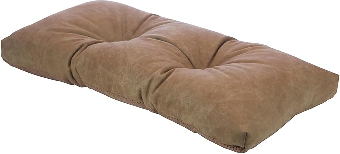 Klear Vu The Gripper Omega Non-Slip Tufted Bench Cushion for Indoor Furniture, Entryway Storage, Bay Window, Corner Nook or Piano Seat, 30 Inches, Brown