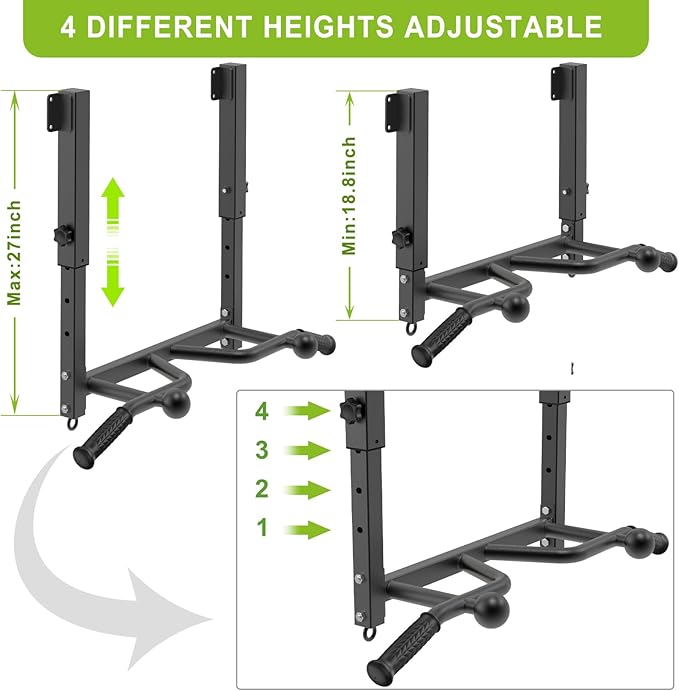 SELEWARE Heavy Duty Welded Pull Up Bar, Versatile Doorway Wall Mount, Joist Mounted, and Ceiling Mounted Chin Up Bars, Thick Metal Sturdy Construction for Full Body Workouts Support 500 lbs