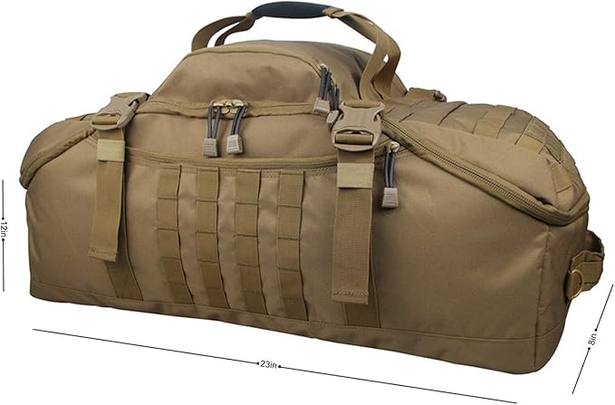 Greencity Travel Duffel Bag for Weekend Overnight Bag Waterproof Small Large for Men Women 30L 45L 85L Coyote