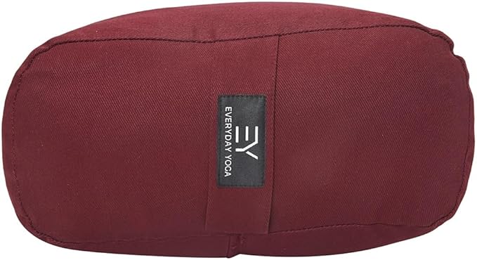 Everyday Yoga Premium Bolster, Meditation Pillow, Super Soft & Lightweight with Carry Handle - Firm Support for Restorative Yoga, Multi-color