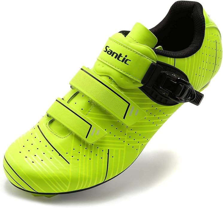 Santic Men's Cycling Shoes Road Cycling Riding Shoes Road Bike Shoes with Buckle- Roadway New