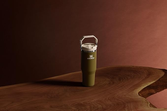 Stanley IceFlow 2.0 Flip Straw Tumbler with Handle 30 oz | Twist On Lid and Flip Up Straw | Leak Resistant Water Bottle | Insulated Stainless Steel | BPA-Free | Exclusive Thyme