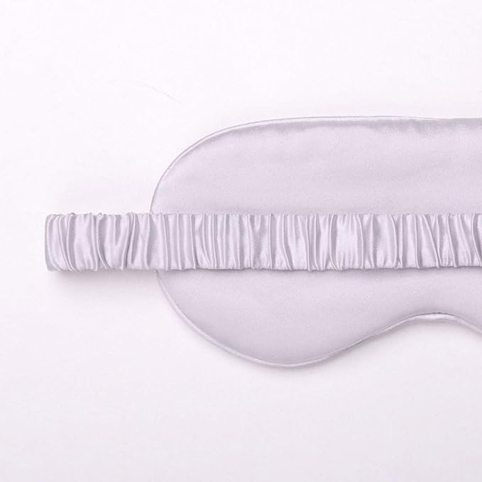 Silk Sleep Mask Light Blocking Luxury 100% Mulberry 19mm Silk Eye Mask Eye Cover Blindfold Ultra Soft Light & Comfy Anti Aging Skin Care with Travel Bag Gift Package