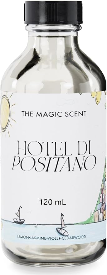 The Magic Scent Hotel Di Positano Diffuser Oil Scent - Cold-Air & Ultrasonic Fragrance Oil for Diffuser Inspired by Amalfi Coast, Italy - Essential Oils for Diffusers Aromatherapy - 4 fl oz, 120 mL