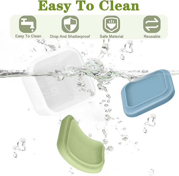 6 Pack 9 oz Silicone Snack Container for Kids, Reusable Silicone Food Storage Containers with Lid, Meal Prep Storage for Fruit, Kids Lunch Box for Travel, Home