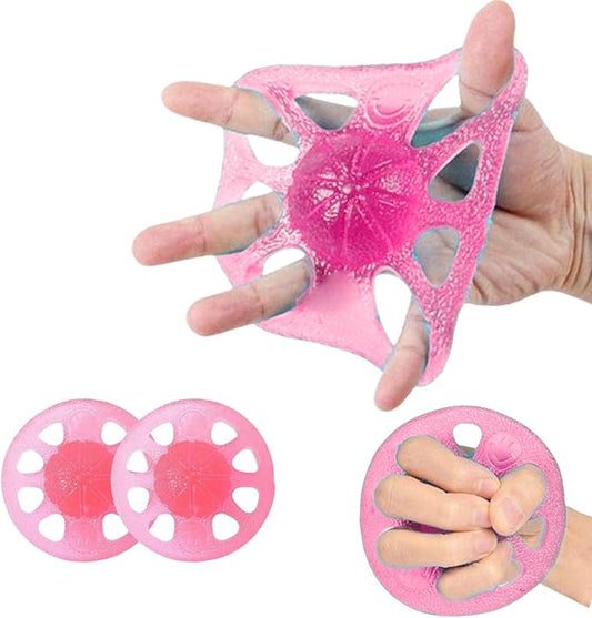 DEEYOTA Finger Exerciser and Hand Strengthener Rehab,Exercise Squeeze Ball for Hands,Grip Exerciser Hand Strengthener(2 Pcs)