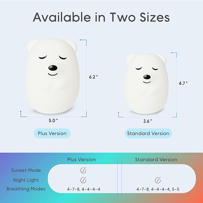 Breathing Pal 'Ted'- Mindfulness Breathing Light, Guided Visual Meditation Breathing Light, Anxiety Relief Items for Calm Down Corner/Meditation/Sleep for Adult&Kid