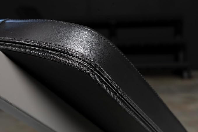 XMARK Adjustable Decline Abdominal Sit-up Bench, 12 Resistance Levels, Gray or Black