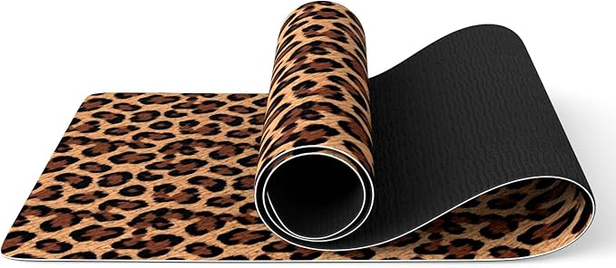 FOLAI Extra Thick Yoga Mat 6mm - Non-Slip Exercise Mat for HIIT, Pilates & Home Workouts & Workout with Free Carry Strap