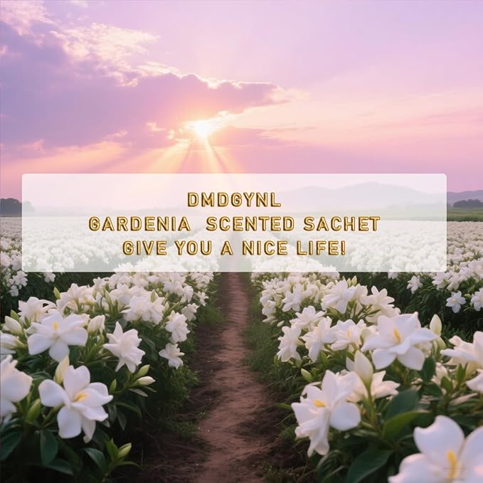 Gardenia Scented Sachet Bags - 12 Pack Home & Car Freshener, Odor Eliminator for Closets, Rooms, Drawers, Wardrobes, Toilets, Long - Lasting 360 - Day Fragrance
