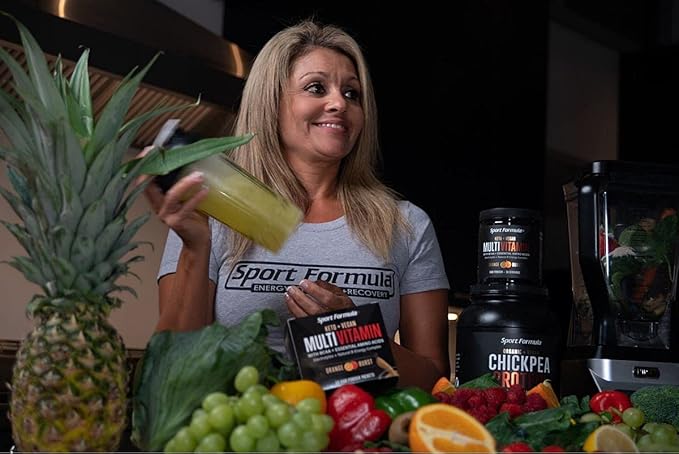 Multivitamin Powder - Drink Mix for Men Women BCAA Amino Acids Won’t Upset Your Stomach - Keto Vegan Multivitamin Fruit Punch - Electrolytes Super B Complex Digestive Enzyme