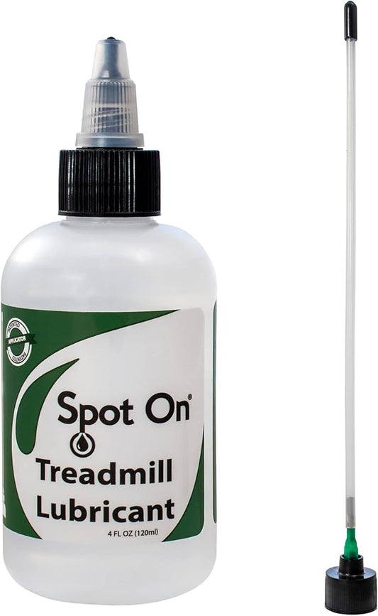 Premium Treadmill Belt Lubricant - Made in The USA - Patented 8 inch Application Tube and Precision Twist Cap - 100% Pure Silicone - Spot On